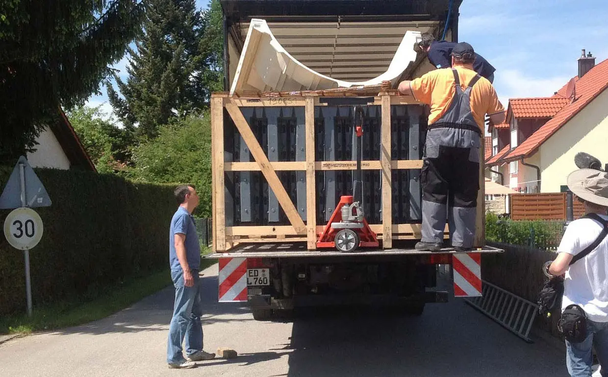 Lieferung modulares Pool-System Saarbrücken