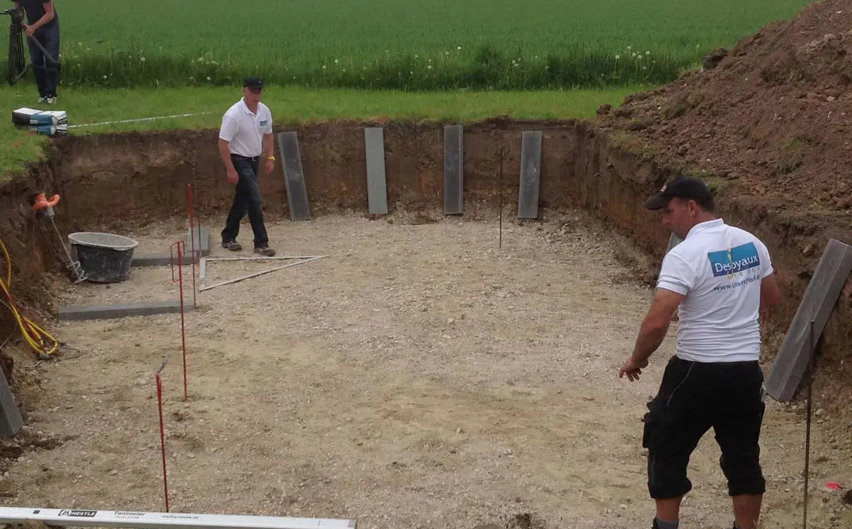 Poolbau Saarbrücken Vorbereitungen